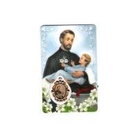 Estampa con Medalla San Cayetano 5.5 x 8.5 cm. (PS)