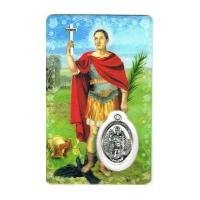 Estampa con Medalla San Expedito 5 x 8.5 cm. (PS)
