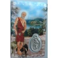 Estampa con Medalla San Lazaro 5.5 x 8.5 cm. (PS)