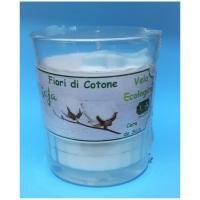 Vela Aromatica DSoja Fiori di Cotone (En Vaso 9 x 8)  Ecologica (Flores de Algodon)