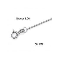 Cadena Plata 50 cm Cola de Raton Fina (1 mm) (P2)