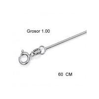 Cadena Plata 60 cm Cola de Raton Fina (1 mm)