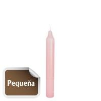 Vela Bujia Pequeña Rosa 11 x 1.2 cm (P24)