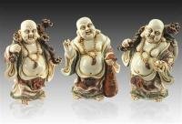 Buda Resina Abundancia Sonriente 20 x 14 cm (Color Marmol) (3 Modelos) (HAS)