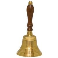 Campana Laton Mango Madera Mediana 17 cm (Diam. 8 cm) (Ochun)