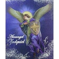 Estampa Arcangel Zadquiel dorada 20 x 25 cm MX0723 (PS)