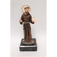 Imagen Francisco Asis 12 cm - Resina (Base Marmol) (PS)