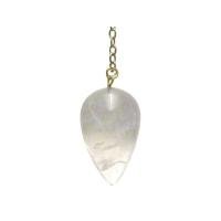 Pendulo Piedra Cono Cuarzo Blanco (Deluxe con caja y bolsa) (Sca)