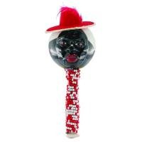 Maraca Chango Cara con Sombrero 20 cm (Cuentas y cauries) (Unidad)