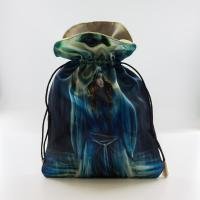 Bolsa Tarot Sacerdotisa - Seda 23 x 16 cm (azul) * (PS)