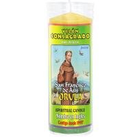 Velon Consagrado San Francisco de Asis (Orula) 15 x 5,5 cm (Incluye Ritual)