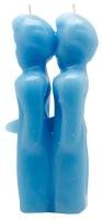 Vela Forma Adan y Adan 15cm (Celeste)