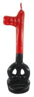 Vela Llave 16 cm Eleggua (Roja-Negra)