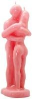 Vela Forma Pareja Entrelazada 22 cm (Rosa)