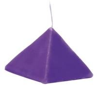 Vela Piramide Pequeña 06 cm (Morado) ·