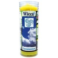 Velon Wicca Ceremonial Elemento Aire (amarillo) 15 x 5.5 cm (Con Tubo Protector)  (PS)